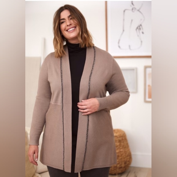 Chain Detail Cardigan - Picture 1 of 6